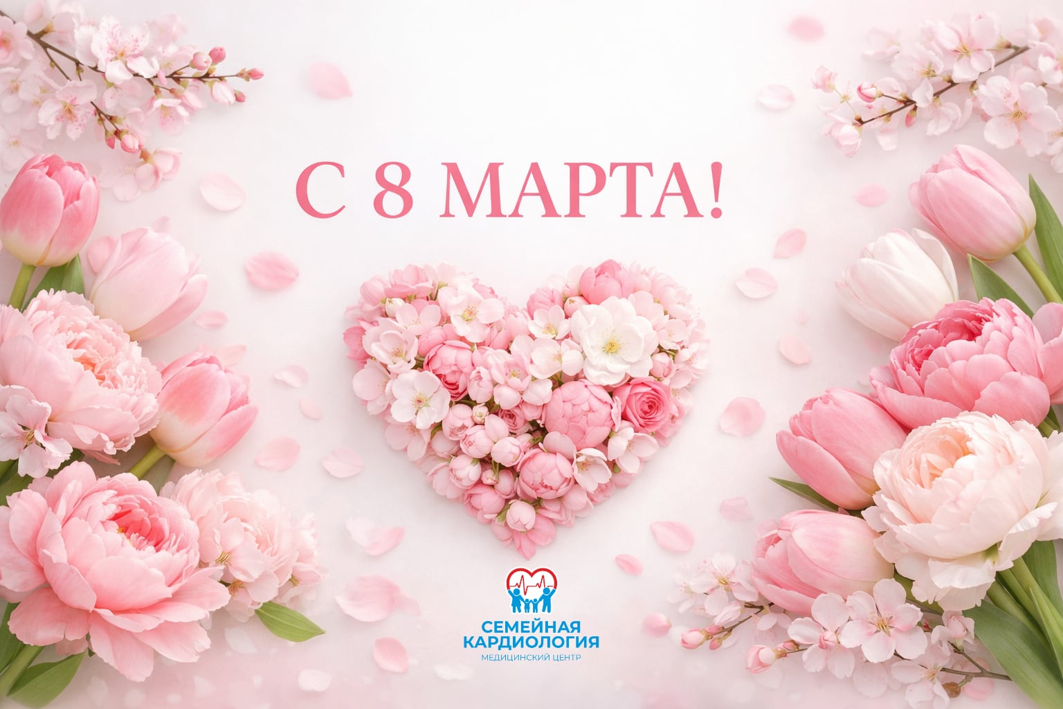 С 8 Марта! Пусть ваше сердце будет счастливым