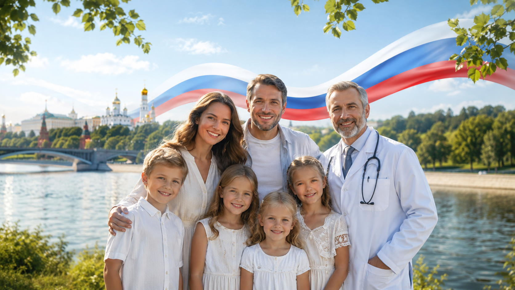 С Днём России 2026 — поздравление от Медицинского центра «Семейная кардиология»